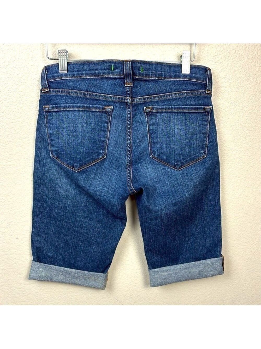 J Brand Saturn Cuffed Denim Shorts Bermuda Knee-Length 5-Pocket Style Jorts 27 - Picture 6 of 9